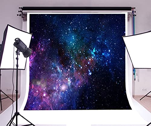 AOFOTO 6x6ft Nebula Deep Space Backdrop Science Fiction Starry Sky Photography Background Universe Galaxy Outer Space Kid Baby Girl Boy Child Portrait Education Research Photo Studio Props Vinyl - size: 6x6ft