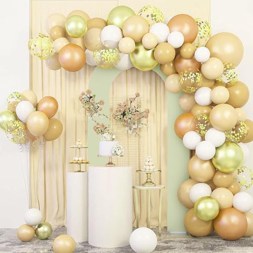 LEBENGURU Upgraded 7.2FT Open Arch Backdrop Cover, Green Spandex Fitted Round Top Wedding Arches, Double-Sided U-Shaped Arch Chiara Stand Covers for Birthday Party Baby Shower Banquet Balloon Décor - color: Green