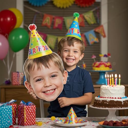 Custom Big Head Cutout, 20 to 48 inch Customize Giant Heads, Large Fun Head, Personalized Face Signs for Party Birtyday, Coroplast Board, On Sticks, 1 Piece - color: 1 Piece