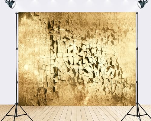 Trykid 6x4ft Cracked Vintage Paper Backdrop Sepia Toned Peeling Texture Weathered Surface Photography Background Rustic Nostalgia Tapestry Party Decoration Photo Booth Prop Fabric - size: 6x4ft