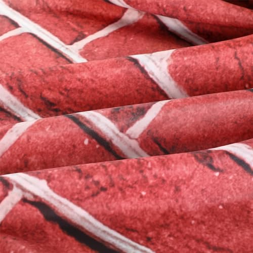 VitalCozy 15 x 10 ft Brick Wall Backdrop for Photoshoot Polyester Fabric Red Brick Backdrop Background for Fireplace Home Decoration Newborn Birthday Party - color: Red, size: 15 x 10 ft