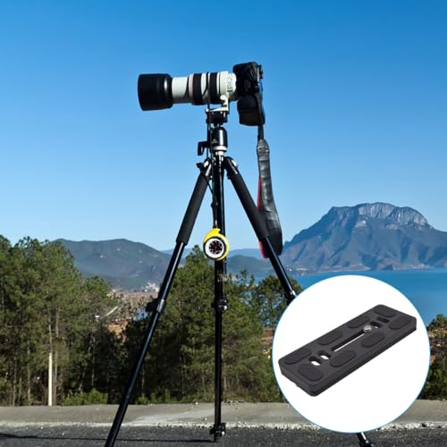 PU-100 100mm Quick Release Plate, Universal Camera QR Plate with D-Ring Screw for DSLR Camera Tripod Ballhead, Quick Shoe Plates Compatible with Arca Swiss Standard Clamp - size: 100 MM*40 MM
