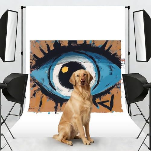 Evil Eye Backdrop Background for Photography 5x7ft Photobooth Professional Photo Backdrop Curtains Video Photography Studio Photo Backgrounds Banner Booth Background Screen Parties - color: Evil Eye