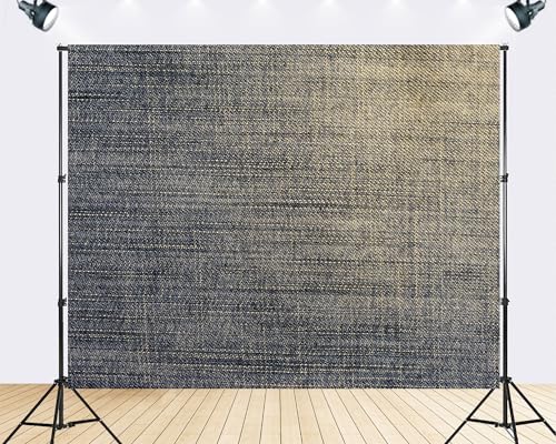 Trykid 5x5ft Washed Blue Denim Texture Backdrop Woven Jean Material Faded Gradient Surface Photography Background Casual Fashion Craft Party Decoration Tapestry Photo Studio Prop Fabric - size: 5x5ft