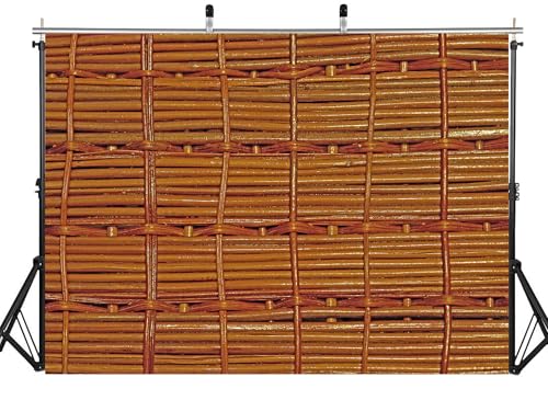 15x10ft Fabric Rattan Weave Texture Backdrop Wicker Surface Photography Background for Furniture Party Decor Banner Home Wall Hanging Tapestry Photo Props - size: 15x10ft