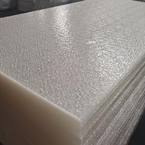 2PCS Stone Textured Clear Acrylic Sheet,1/8" Thick Water Ripple Effect Lucite Panel for DIY Crafts, Wedding Signage, Photography Backgrounds & Home Decor, Shatterproof Glass Substitute - size: 7.87''x7.87''