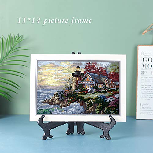 Artliving (4 Pack) 12 Inch Plastic Display Stand, Black Easel Display Photo Holder Stand, Displays Picture Frames, Cookbooks, Tablets and Art - color: Black, size: 12 inch (4 pack)