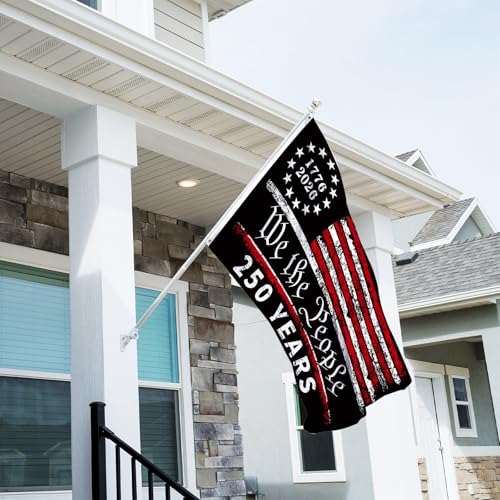 250 Anniversary Flag 3x5 Ft Double Sided 3 Ply 250 Years of Freedom We The People 1776-2026 Patriotic Signs Hanging Decor for Room House Welcome Photo Backdrop with Brass Grommets - style: Double Sided