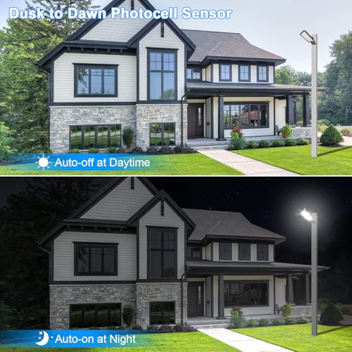 350W LED Parking Lot Light 52500LM Dusk to Dawn 5000K Led Flood Light Outdoor Area Commercial Security Trunnion Mount IP65 Waterproof 100-277V - size: 350W Trunnion Mount