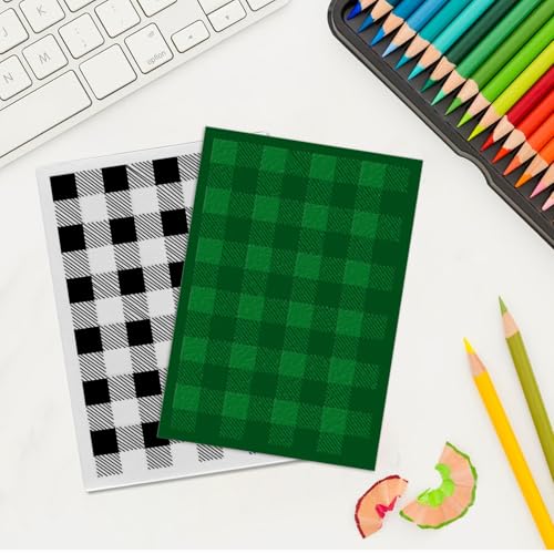 ABTOLS Check Embossing Folders for Card Making, 3D Plastic Embossing Folder Plaid Background Embossing Template Paper Crafts Plastic Textured Impressions for Card Making Scrapbooking - color: check