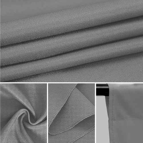 CPLIRIS Grey Backdrop for Photography, 10x20ft Gray Photo Backdrop Pure Polyester Grey Screen Curtain for Photoshoot - color: Gray, size: 10x20ft