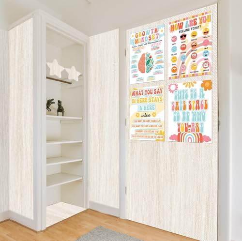 Inkspire Shiplap Bulletin Board Paper Roll,14.8FTx47IN Large Reusable Waterproof Erasable Classroom Wall Background Backdrop Paper,Fade-Resistant Fabric Wrapping School Decors Teacher Supplies - color: Shiplap