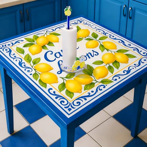 Namalu Capri Lemon Paper Towel Holder Capri Lemon Kitchen Decor Kitchen Fun Paper Towel Holder Dispenser for Bedroom Toilet Countertop Decor - style: Capri Lemon