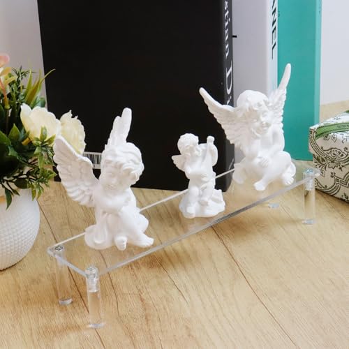 T Tulead Acrylic Riser Clear Display Risers Stand Tabletop Display Risers Rectangular Organizer Shelf 1 Tier for Perfume Jewelry Cupcake - size: 1 Tier