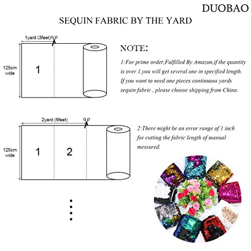 DUOBAO Rainbow to Silver Mermaid Fabric by The Yard Two Tone Sequin Glitter Fabrics Sequence Reversible Unique Quality Material Mesh Sequins for Tablecloth Table Runner Backdrop - color: Rainbow to Silver, size: 1 Yard
