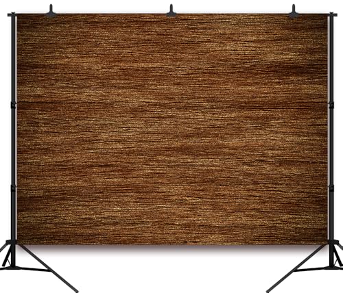 7x5FT Wood Backdrop Brown Country Retro Rustic Wooden Wall Background for Western Party Baby Shower Birthday Decorations Vinyl