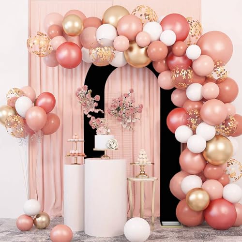 LEBENGURU Upgraded 7.2FT Open Arch Backdrop Cover, Black Spandex Fitted Round Top Wedding Arches, Double-Sided U-Shaped Arch Chiara Stand Covers for Birthday Party Baby Shower Banquet Balloon Décor - color: Black