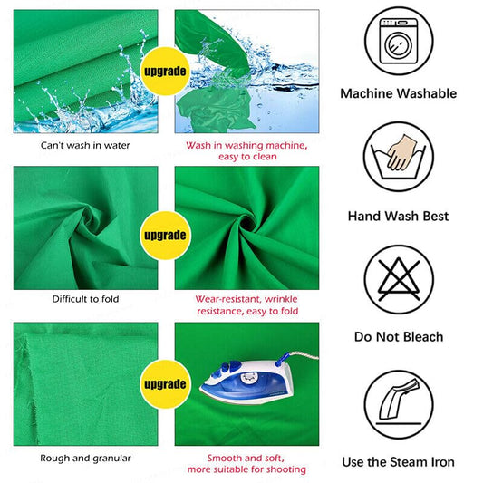 Green Screen Backdrop 6.5 x 10 Ft, Greenscreen Background Green Photo Backdrop Curtain Thick Polyester Fabric Photography Green Sheet for Streaming Photoshoot Video Party Decor - color: green screen, size: 6.5x10ft