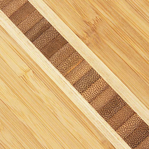 Totally Bamboo Surfboard Shaped Bamboo Wood Cutting Board and Charcuterie Serving Board, 23" x 7-1/2" - size: 23"L x 7.5"W