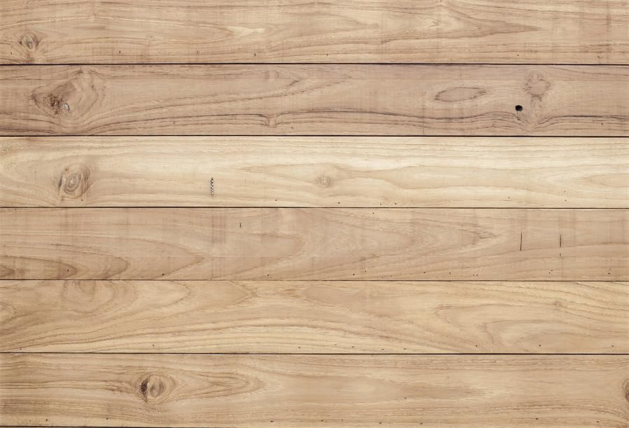 Light Brown Wood Backdrop 7x5ft – Vinyl Wooden Panel Photography Background, Wooden Backdrop for Birthday, Baby Shower, Wedding, Party, Portrait & Video Photoshoot Supplies - size: 7X5FT