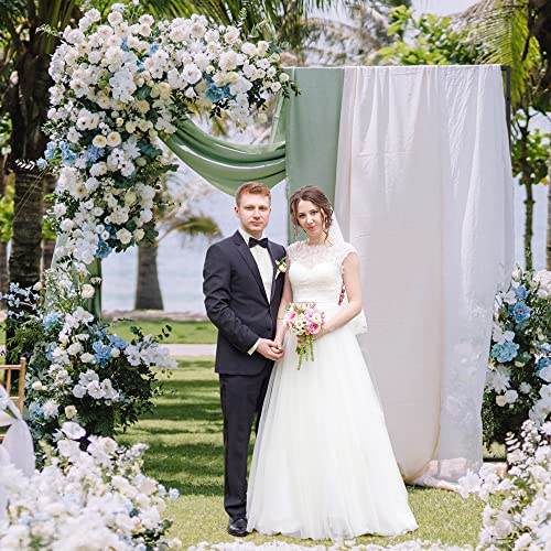 Putros Heavy Duty Backdrop Stand 8ft x 8ft Black Pipe and Drape Backdrop Stand Kit Adjustable Metal Backdrop Sand for Wedding Photobooth Exhibition Decoration - color: Black