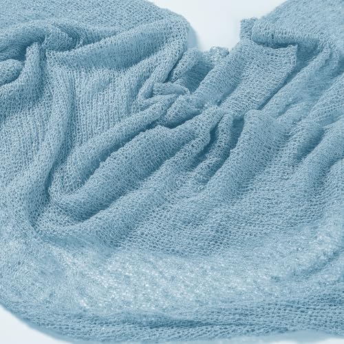 Newborn Photography Props Stretch Newborn Photography Wrap Blanket for Baby Boys Girls Posing Photo Shoot Props - color: Ocean