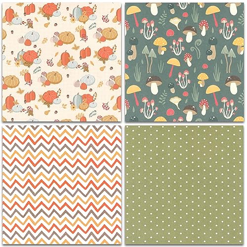 BLEDS Scrapbook Paper Pad 6x6, 24 Sheets Scrapbooking Paper One Single-Side Fall Scrapbooking Supplies For Craft Layout Junk Journal Card-Making Decorative Background - color: 6x6 Thanksgiving