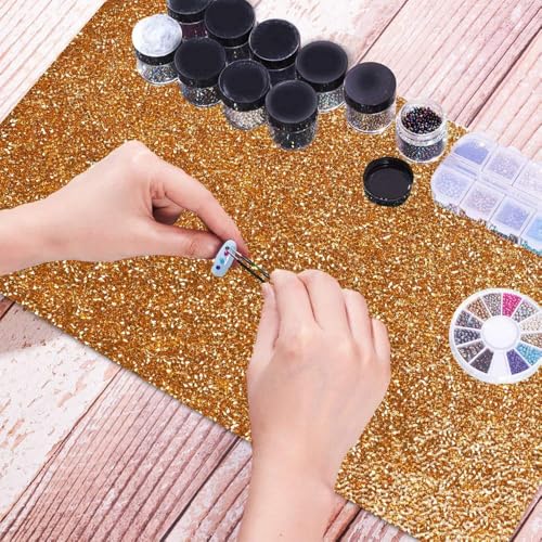 EBANKU Shiny Nail Table Mat, Nail Art Hand Rest Pad for Cushion Pillow, Washable Portable Nail Art Manicure Tool Practice Cushion Pad(Yellow) - color: Yellow