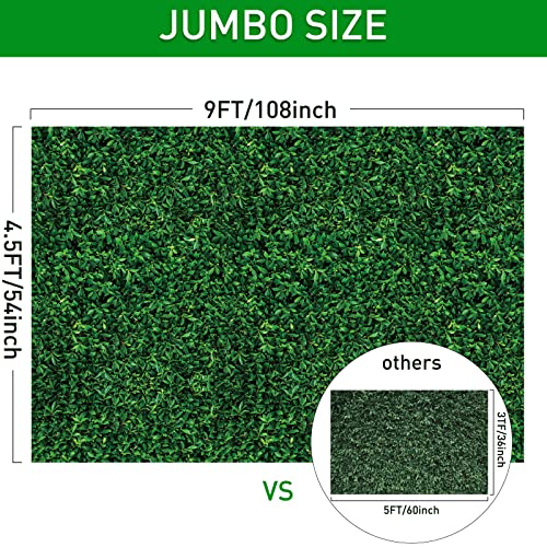 54 x 108 Inches Jumbo Green Leaves Photography Leaf Backdrop 3D Waterproof Tree Leaves Background Photo Booth Prop Green Leaf Tablecloths for Baby Shower Birthday Party Decoration (6 Pieces) - size: 54 X 108 Inches