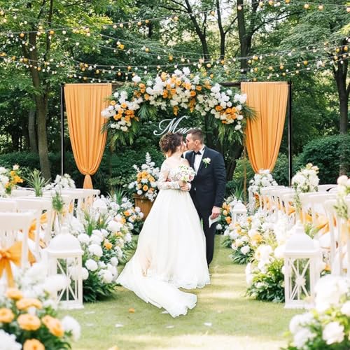 Heavy Duty Pipe and Drape Frame Kit 10x10ft Adjustable Height/Width Photography Background Support Poles All-Metal Construction Backdrop Stand for Party, Birthday, Wedding - Black - color: Black, size: 10ft×10ft