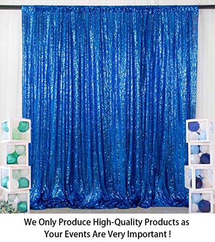 ShinyBeauty Sequin Backdrop 5FTx7FT Royal Blue Sequin Curtain Photo Backdrops 7FT Blue Glitter Backdrop for Photography Wedding Drapes Birthday, Baby Shower Background - color: Royal Blue, size: 5FTx7FT