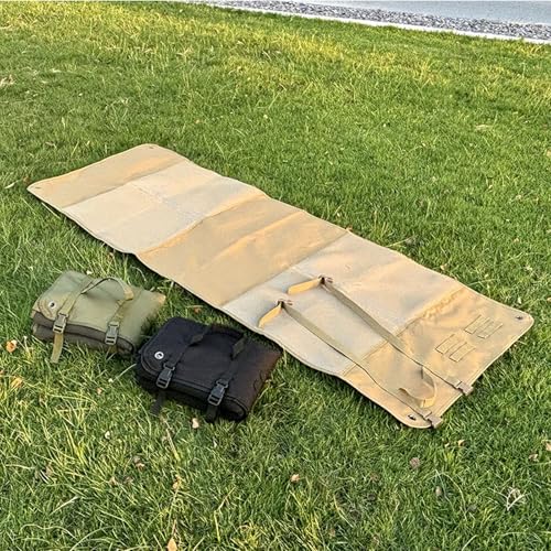 Tactical Shooting Mat Prone Padded 79" Extra Long, Extra Large Hunting Shooting Mats for Outdoor Training Shooters Range Rifle, Roll Up Portable Waterproof Non-Slip Durable Shooting Rest - color: Brown