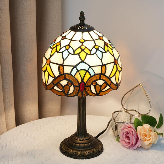 Tiffany Lamp Retro Baroque Style Stained Glass Table lamp for bedrooms Living roomrestaurant Bedside Table Night Lamp Home Decoration Creative Gifts Atmosphere Lights Desk lamp Photography 8in - color: Tiffany Lamp B