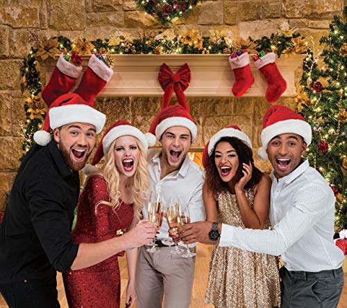 12x10FT Christmas Photography Backdrops Child Christmas Fireplace Decoration Background for Photo Studio 11209 - size: 12x10FT