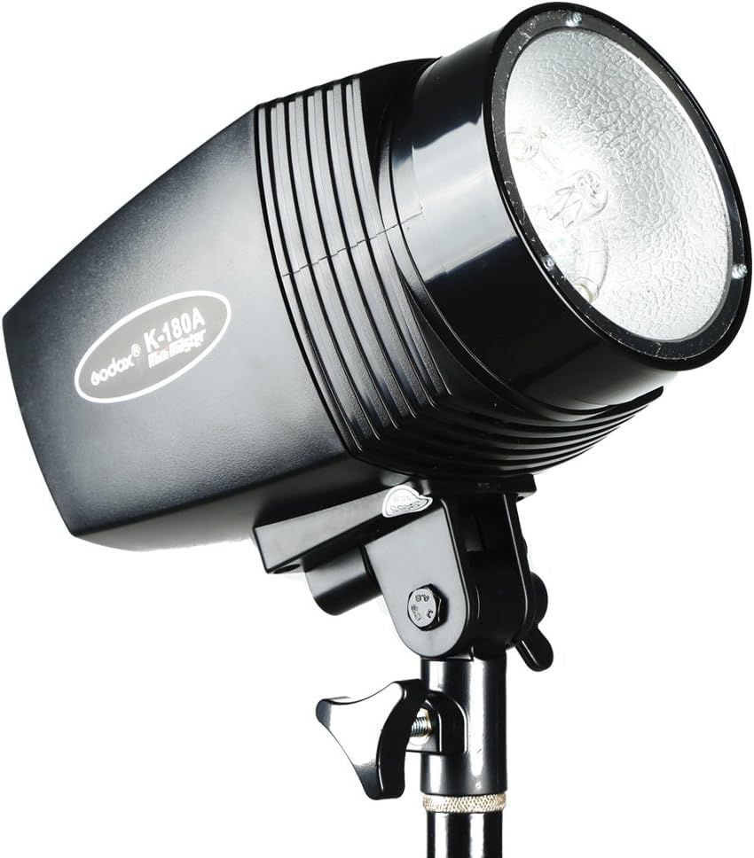 Godox K180A Studio Flash Strobe Light for Phototgraphy, 180W Compact Monolight Photoshoot Daylight Strobe Lighting, GN 45, 75W Modeling Lamp, Recycle Time 0.5-3s, for Beginner Home Studio, AC 110V