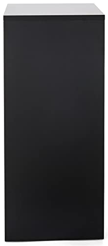 Displays2go 30" Tall Display Pedestal Stand, Black Square Pedestal for Art, Sculpture & Product Display with 12.5" Top (WDCUBEBLK2) - color: Black, size: 30"H