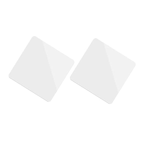 2pcs Acrylic Reflective Board Photo Photography Board Acrylic Mirror Jewelry Photos Supplies Acrylic Display Stand Reflective Plate Reflector Makeup Photography Background, 20X20CM, White