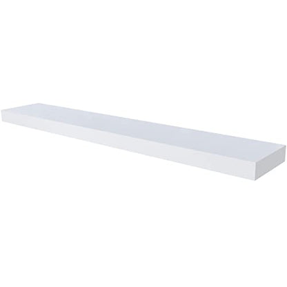 Ballucci Floating Shelf, 36" Wood Wall Shelf with Invisible Brackets for Bathroom, Living Room, Bedroom, Kitchen, Nursery, 6" Deep, White - color: White, size: 36" - 1 Piece