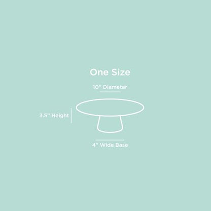 The Cake Stand – 10 Inch Gloss Ceramic Pedestal Cake Stand, Modern Footed Dessert Stand for Cakes, Cupcakes, Cookies & More (Rose) - color: Rose