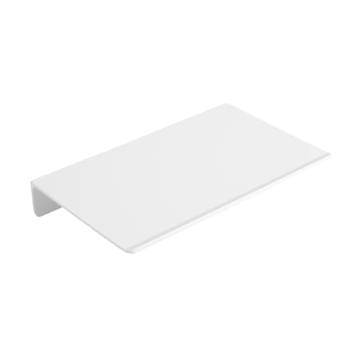 JOOM Small Metal Wall Floating Shelf - Metal Wall Shelf, Black Floating Shelf, Small Bathroom Shelf, Display Shelves for Storage (White, 8 Inch) - color: White, size: 8 Inch