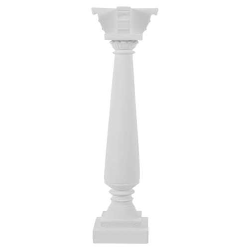 European Style Roman Column Decorative Pillar Statue, Mini Ornament for Home Desktop Decor, Wedding Photo Shoot Photography Prop - size: 24.50X7.00X5.80CM