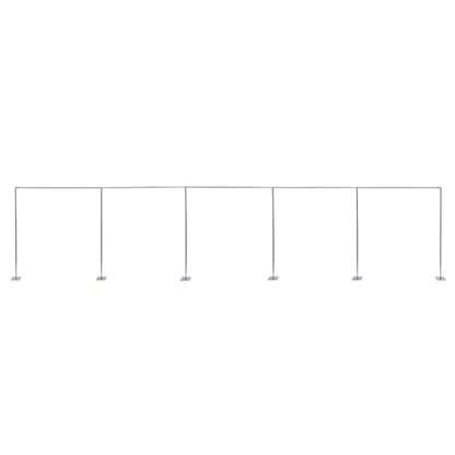 Background Stand Kit, 10 x 50 FT Professional Backdrop Stand, Adjustable Pipe and Drape Backdrop Stand Kit, Heavy Duty Background Support System for Wedding Party Event Photography