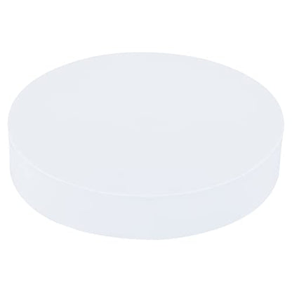 PATIKIL 7.1x1.4 Round Photography Background Props, Hard Foam Photo Props Geometric Cube for Photo Shoot Makeup Tools, Perfume, Decoration, White - size: 7.1x1.4"