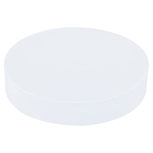 PATIKIL 7.1x1.4 Round Photography Background Props, Hard Foam Photo Props Geometric Cube for Photo Shoot Makeup Tools, Perfume, Decoration, White - size: 7.1x1.4"