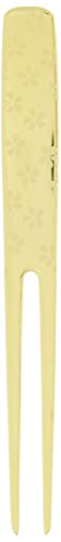 Todai Kanzashi Pick Forks, Gold Plated, Cherry Blossoms, Set of 6, Made in Japan
