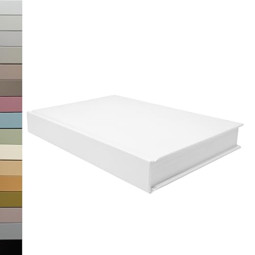 CovoBook™ Blank Hardcover | Premium Sketchbook Journal Guest Book | Photo Prop Home Decor (White, Size 9) - color: White, size: Size 9