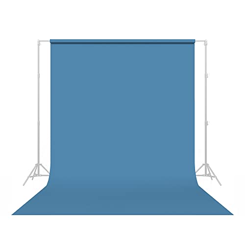 Savage Seamless Paper Photography Backdrop - Color #30 Gulf Blue, Size 107 Inches Wide x 36 Feet Long, Backdrop for YouTube Videos, Streaming, Interviews and Portraits - Made in USA - size: 107 in x 36 ft