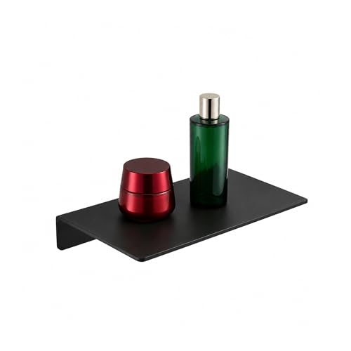 JOOM Small Metal wall Floating Shelf - Metal Wall Shelf, Black Floating Shelf, Small Bathroom Shelf, Display Shelves for Living Room/Kitchen/Bedroom (Black, 8Inch) - color: Black, size: 8 Inch