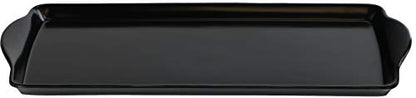 Calypso Basics, Sandwich Melamine Tidbit Tray, Black, (06100) - color: Black, size: 14.7" x 6.5" x 0.8"