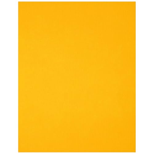 PA Paper Accents Textured Cardstock 8.5" x 11" Banana, 73lb colored cardstock paper for card making, scrapbooking, printing, quilling and crafts, 25 piece pack - color: Banana